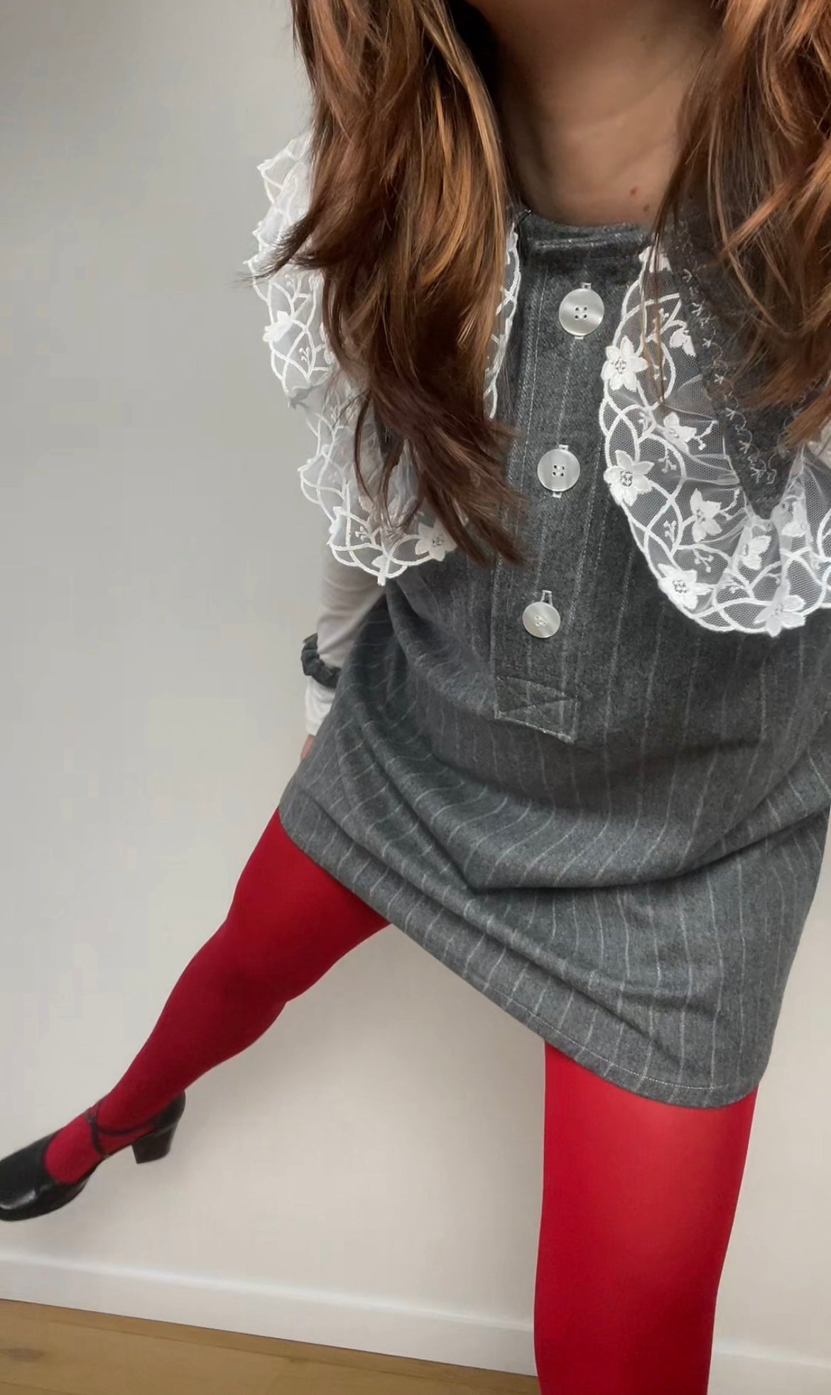 Nicole dress with bow scrunchie