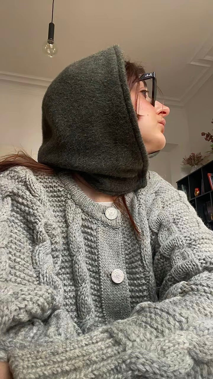 Capuche JEANNE vert sapin