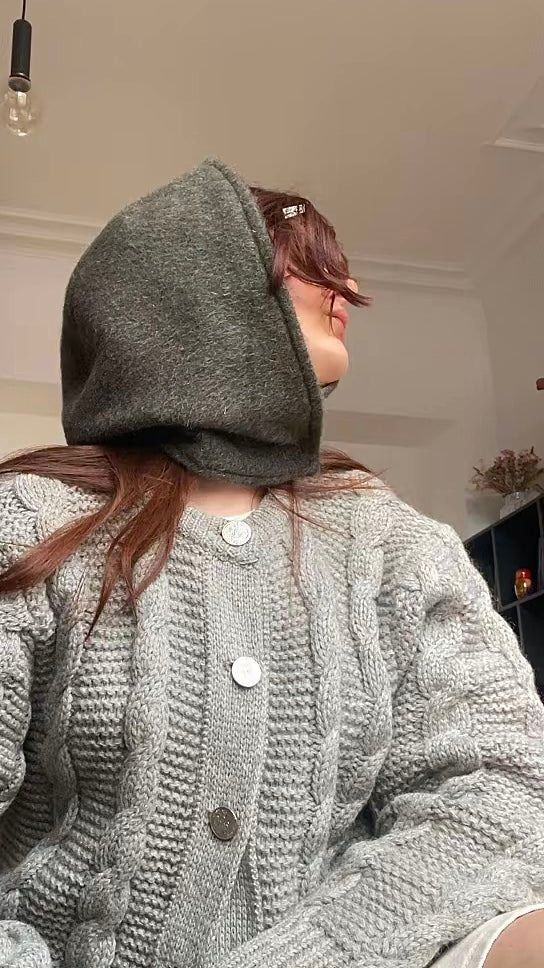 Capuche JEANNE vert sapin