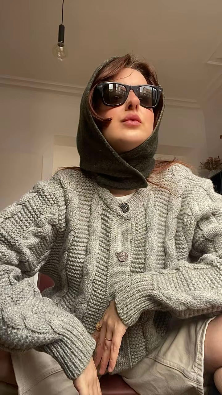 Capuche JEANNE vert sapin