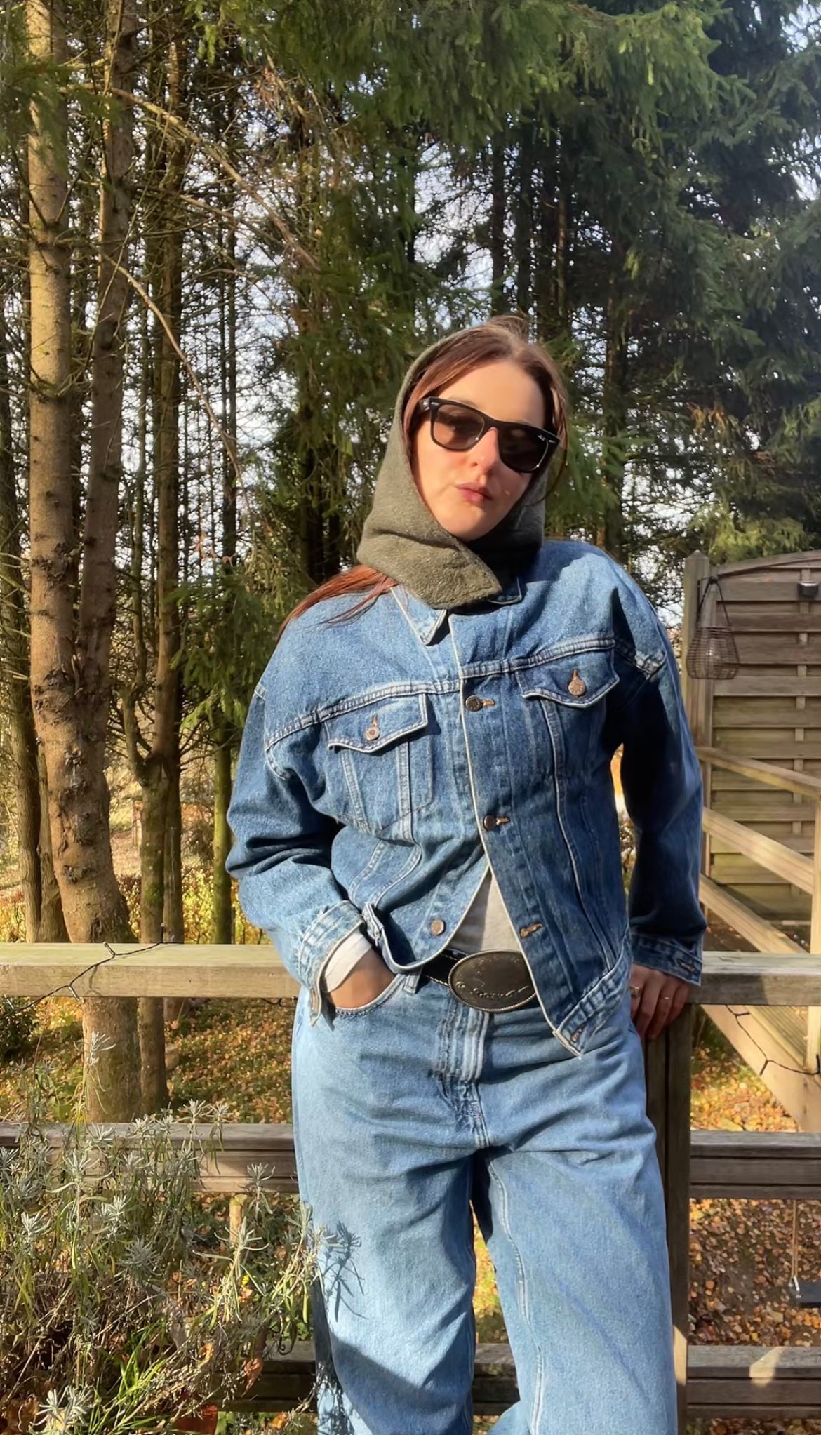 Capuche JEANNE vert sapin